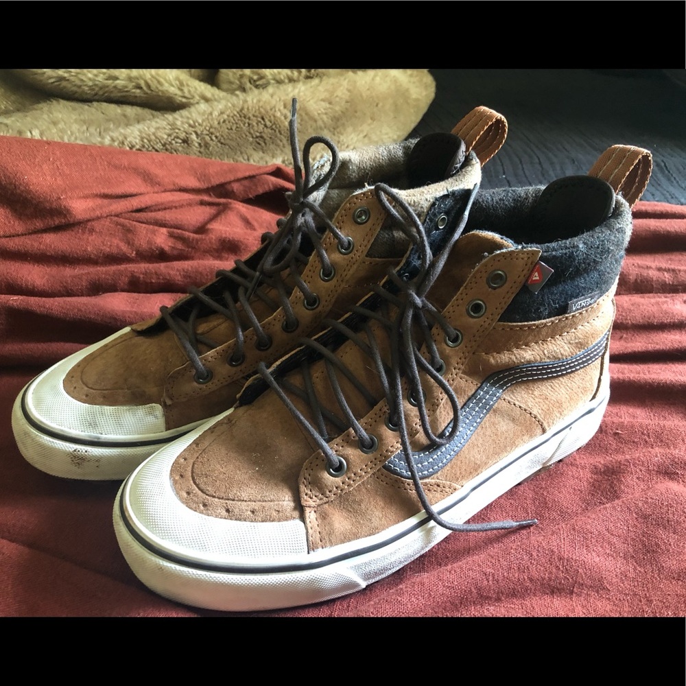 COPY - Vans Men’s 10.5 Sk8 Hi MTE 2.0 DX Glazed Ginger Marshmallow Tan Brown Pl…